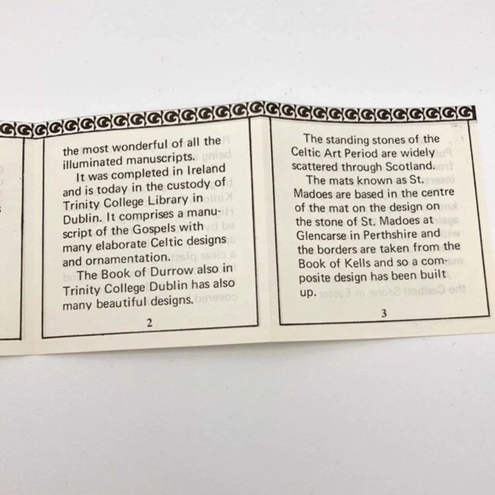 The 4 Men of Kells Celtic Table Mats
